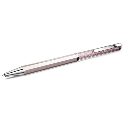 Swarovski Crystalline balpen, roze gelakt, verchroomd metaal Swarovski Crystalline balpen, roze gelakt, verchroomd metaal