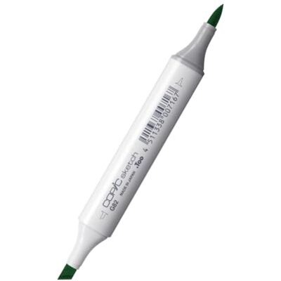Copic Sketch Marker type G 82 Spring Dim Green professionele penseelmarker met Super Brush punt en medium punt Copic Sketch Marker type G 82 Spring Dim Green professionele penseelmarker met Super Brush punt en medium punt