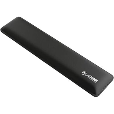 GLORIOUS Gaming gewatteerde polssteun (Full Size, dikte 25 mm) Gestikte randen die niet rafelen, glad stoffen oppervlak, antislip onderkant, gemiddelde hardheid, 440 x 100 x 25 mm, zwart GLORIOUS Gaming gewatteerde polssteun (Full Size, dikte 25 mm) Gestikte randen die niet rafelen, glad stoffen oppervlak, antislip onderkant, gemiddelde hardheid, 440 x 100 x 25 mm, zwart