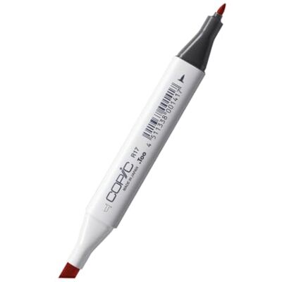 Copic Klassieke marker type R 17, oranje lippenstift, professionele marker op alcoholbasis, brede en fijne punt Copic Klassieke marker type R 17, oranje lippenstift, professionele marker op alcoholbasis, brede en fijne punt