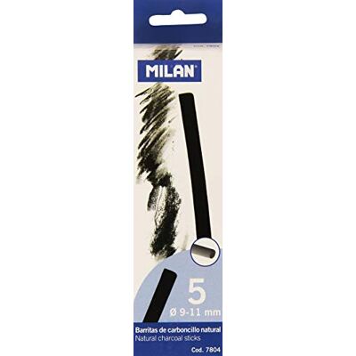 MILAN 7804 Box met 5 natuurlijke houtskoolstokjes, diameter 9-11 mm MILAN 7804 Box met 5 natuurlijke houtskoolstokjes, diameter 9-11 mm