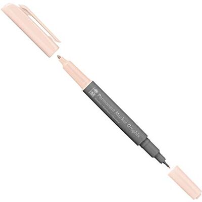 Marabu 01470003029 Graphix permanente marker in rozebeige, met dubbele punt 1-2 mm en 0,5 mm, glanzende kleuren, sneldrogend, inkt op alcoholbasis, geurarm en waterdicht Marabu 01470003029 Graphix permanente marker in rozebeige, met dubbele punt 1-2 mm en 0,5 mm, glanzende kleuren, sneldrogend, inkt op alcoholbasis, geurarm en waterdicht