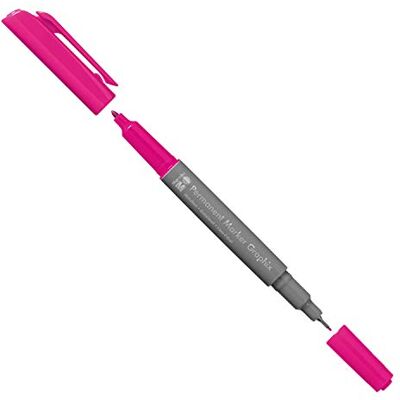 Marabu 01470003131 Graphix permanente marker framboos met dubbele punt 1-2 mm en 0,5 mm briljante kleuren, sneldrogende inkt, geurloos en waterdicht, eenheidsmaat Marabu 01470003131 Graphix permanente marker framboos met dubbele punt 1-2 mm en 0,5 mm briljante kleuren, sneldrogende inkt, geurloos en waterdicht, eenheidsmaat