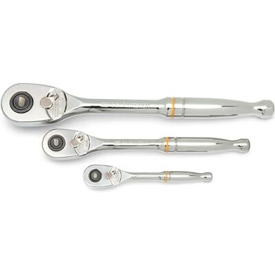 GEARWRENCH 81310T 3 stuks 90 tanden, snelontgrendelingssleutel, traankop, 1/4 inch (6,35 mm), 3/8 inch (9,5 mm) en 1/2 inch (1,27 cm) GEARWRENCH 81310T 3 stuks 90 tanden, snelontgrendelingssleutel, traankop, 1/4 inch (6,35 mm), 3/8 inch (9,5 mm) en 1/2 inch (1,27 cm)