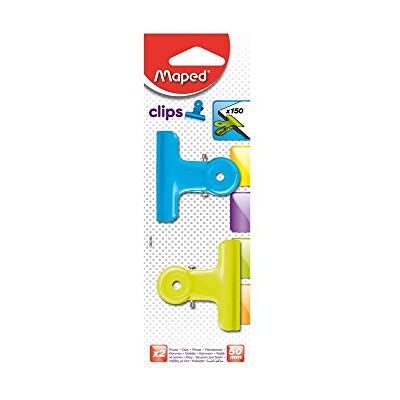 Maped Helix Usa Bindklemmen 50 mm, acryl, meerkleurig, 1,04 x 2,4 x 7,4 cm Maped Helix Usa Bindklemmen 50 mm, acryl, meerkleurig, 1,04 x 2,4 x 7,4 cm