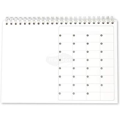My Mandarine Maildor Referentienummer GB009O – witte kalender om te personaliseren – 21,5 x 16 cm, ruimte voor elke maand, geschikt voor elk jaar – versieren met pennen, potloden My Mandarine Maildor Referentienummer GB009O – witte kalender om te personaliseren – 21,5 x 16 cm, ruimte voor elke maand, geschikt voor elk jaar – versieren met pennen, potloden