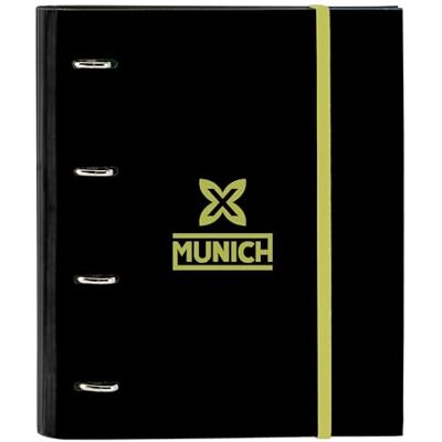 safta MUNICH BEAT Ordner met 4 ringen van 35 cm met 100 DIN A4-vellen, ideaal voor kinderen van verschillende leeftijden, comfortabel en veelzijdig, kwaliteit en sterkte, 27 x 3,5 x 32 cm, zwart, Estándar,, safta MUNICH BEAT Ordner met 4 ringen van 35 cm met 100 DIN A4-vellen, ideaal voor kinderen van verschillende leeftijden, comfortabel en veelzijdig, kwaliteit en sterkte, 27 x 3,5 x 32 cm, zwart, Estándar,,