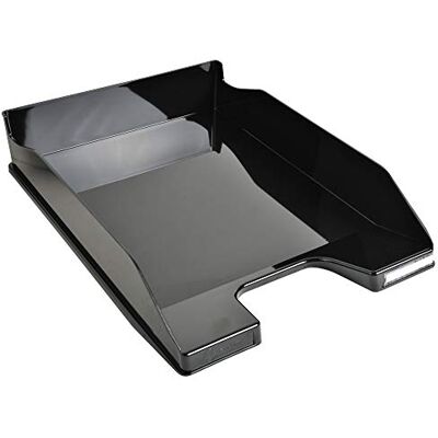 EXACOMPTA 113214D 1 brievenmand COMBO MIDI afmetingen: 34,6 x 25,5 x 6,5 cm voor documenten in A4-formaat kleur zwart glanzend EXACOMPTA 113214D 1 brievenmand COMBO MIDI afmetingen: 34,6 x 25,5 x 6,5 cm voor documenten in A4-formaat kleur zwart glanzend