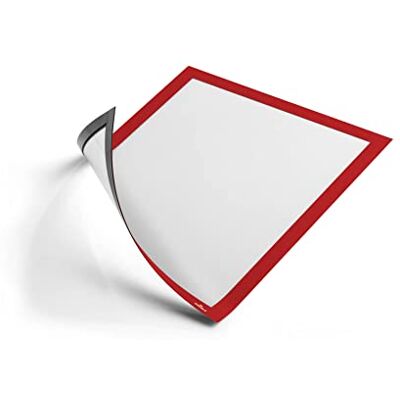Durable 486903 zak met 5 magnetische displaylijsten, A4, rood Durable 486903 zak met 5 magnetische displaylijsten, A4, rood