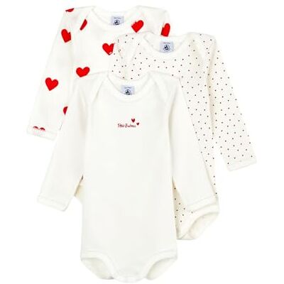 Petit Bateau A00BC00 Body Bébé fille (lot de 3) 18 mois Petit Bateau A00BC00 Body Bébé fille (lot de 3) 18 mois