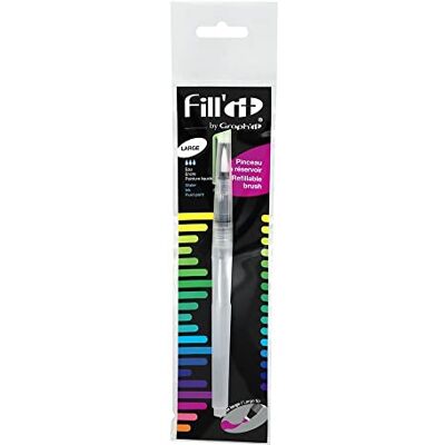 GRAPH'IT GRAPHIT Fill'It Tankkwast 8 ml voor acryl- of alcoholinkt, vloeibare verf, water voor aquareller, brede punt GRAPH'IT GRAPHIT Fill'It Tankkwast 8 ml voor acryl- of alcoholinkt, vloeibare verf, water voor aquareller, brede punt