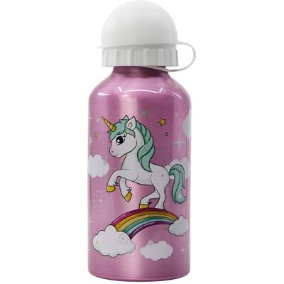 Stor Gourde en aluminium pour enfants Gourde réutilisable 400 ml Licornes et arc-en-ciel Stor Gourde en aluminium pour enfants Gourde réutilisable 400 ml Licornes et arc-en-ciel