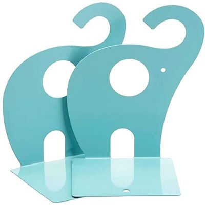 NC Kinderboekensteunen olifant creatieve ijzeren boeken voor kinderen schrijfwaren eenvoudige tafels kinderen dierenboekensteun 1 paar 19 x 12 cm (lichtblauw) NC Kinderboekensteunen olifant creatieve ijzeren boeken voor kinderen schrijfwaren eenvoudige tafels kinderen dierenboekensteun 1 paar 19 x 12 cm (lichtblauw)