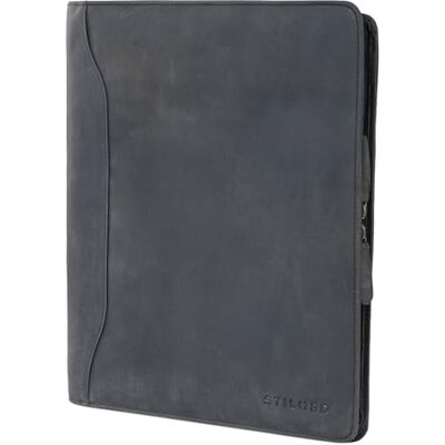 STILORD Scott" Vintage lederen aktetas A4 map 12,2 inch Hoogwaardige organizer met ritssluiting voor zaken en kantoor Kleur: Kara cognac, Carbon Grijs, Handdoek STILORD Scott" Vintage lederen aktetas A4 map 12,2 inch Hoogwaardige organizer met ritssluiting voor zaken en kantoor Kleur: Kara cognac, Carbon Grijs, Handdoek