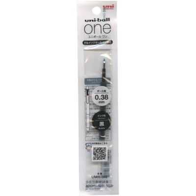 三菱鉛筆 Mitsubishi Pencil Uni-Ball One navulverpakking, 0,38 mm, zwart UMR-38S 三菱鉛筆 Mitsubishi Pencil Uni-Ball One navulverpakking, 0,38 mm, zwart UMR-38S