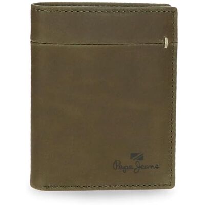 Pepe Jeans Staple Verticale portemonnee met groene kaarthouder, 8,5 x 10,5 x 1 cm, leer by Joumma Bags, groen, Talla única, verticale portemonnee met kaarthouder, Groen, Verticale portemonnee met Pepe Jeans Staple Verticale portemonnee met groene kaarthouder, 8,5 x 10,5 x 1 cm, leer by Joumma Bags, groen, Talla única, verticale portemonnee met kaarthouder, Groen, Verticale portemonnee met