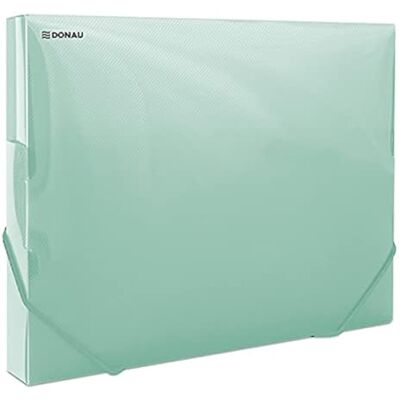 DONAU 8545002PL-06 Documentenbox met elastiek van kunststof, 700 μm, groen, transparant, voor DIN A4, rugbreedte 30 mm, zijvleugels, opvouwbaar, voor kantoor en school DONAU 8545002PL-06 Documentenbox met elastiek van kunststof, 700 μm, groen, transparant, voor DIN A4, rugbreedte 30 mm, zijvleugels, opvouwbaar, voor kantoor en school