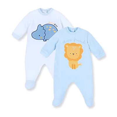 Chicco Chenille babypakje met voet, uniseks 0 mois Chicco Chenille babypakje met voet, uniseks 0 mois