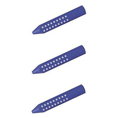 Faber-Castell 187101 driehoekige gum Grip 2001 (3x blauw) Faber-Castell 187101 driehoekige gum Grip 2001 (3x blauw)