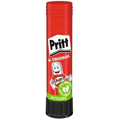 Pritt Lijmstift, veilige en kindvriendelijke lijm om te knutselen, sterke lijm voor school en kantoor, 1 lijmstift 11 g Pritt Lijmstift, veilige en kindvriendelijke lijm om te knutselen, sterke lijm voor school en kantoor, 1 lijmstift 11 g