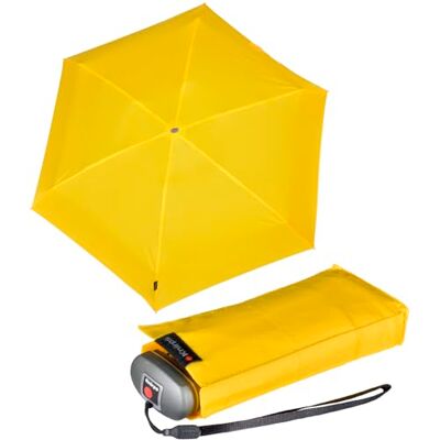 Knirps Reiszakparaplu, Geel UV-bescherming, Compact, heldere kleuren Knirps Reiszakparaplu, Geel UV-bescherming, Compact, heldere kleuren