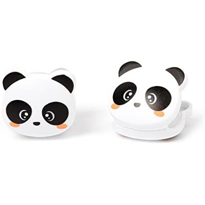 Legami Set van 6 clips voor het sluiten van verpakkingen, 4 x 3,3 cm, panda-thema Legami Set van 6 clips voor het sluiten van verpakkingen, 4 x 3,3 cm, panda-thema