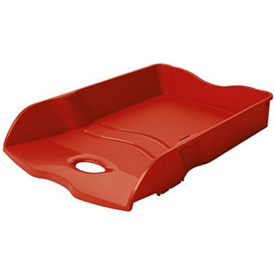 HAN LOOP brievenbakje A4/C4 stapelbaar stabiel rood HAN LOOP brievenbakje A4/C4 stapelbaar stabiel rood