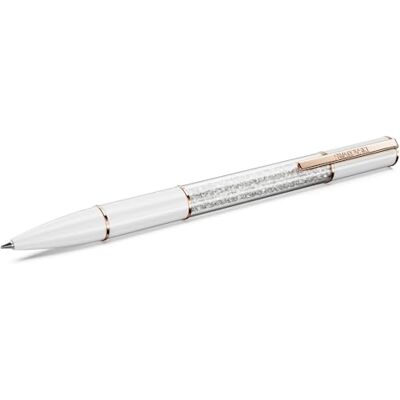 Swarovski Crystalline balpen, wit, roségoud verguld Swarovski Crystalline balpen, wit, roségoud verguld