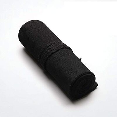TopHomer Opbergtas van canvas voor kleurpotloden, zwart, 72 gaten, zwart, 72 gaten TopHomer Opbergtas van canvas voor kleurpotloden, zwart, 72 gaten, zwart, 72 gaten