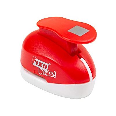 FIXO Kids 63151 Speciale perforator van EVA-rubber, vierkant, rood, medium (2,5 cm) FIXO Kids 63151 Speciale perforator van EVA-rubber, vierkant, rood, medium (2,5 cm)