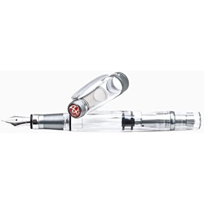 TWSBI Diamond 580 ALR F Vulpen, nikkelgrijs TWSBI Diamond 580 ALR F Vulpen, nikkelgrijs