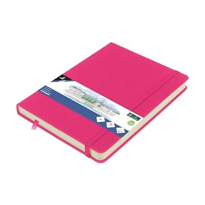 Kangaro schetsboek, A5, hardcover, polyurethaan, 80 vellen, 140 g, crèmekleurig papier met elastiek en lint Kangaro schetsboek, A5, hardcover, polyurethaan, 80 vellen, 140 g, crèmekleurig papier met elastiek en lint