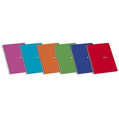 Enri notitieboek 4º (A5), 10 stuks, zachte omslag, 4 x 4 raster, willekeurige kleuren. Enri notitieboek 4º (A5), 10 stuks, zachte omslag, 4 x 4 raster, willekeurige kleuren.
