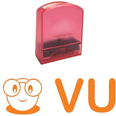 Education Enchantée Vu Zelfkleurende stempel voor leraren. 33x9mm afdrukken. Oranje inkt Education Enchantée Vu Zelfkleurende stempel voor leraren. 33x9mm afdrukken. Oranje inkt