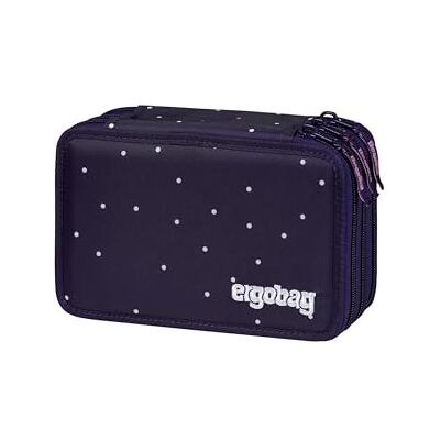 ergobag Grote 40-delige etui met kleurpotloden en lyra-markers, liniaal, schaar en portemonnee, ideaal voor schoolkinderen, Sterrenobservatie beer paars, Eén maat, Maxi-etui ergobag Grote 40-delige etui met kleurpotloden en lyra-markers, liniaal, schaar en portemonnee, ideaal voor schoolkinderen, Sterrenobservatie beer paars, Eén maat, Maxi-etui