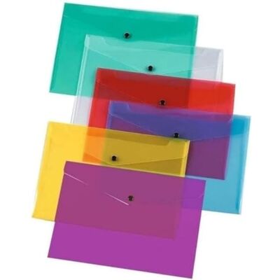 G4GADGET 12 stuks A4 kunststof mappen voor school- en kantoordocumenten G4GADGET 12 stuks A4 kunststof mappen voor school- en kantoordocumenten
