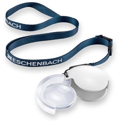 Eschenbach 10,0 x mobiel optisch vergrootglas met trekkoord wit Eschenbach 10,0 x mobiel optisch vergrootglas met trekkoord wit