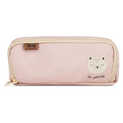 Interdruk BEBE Friends Schooletui met 3 vakken, groot etui met drie katten, grote capaciteit, lege pennenhouder, roze Interdruk BEBE Friends Schooletui met 3 vakken, groot etui met drie katten, grote capaciteit, lege pennenhouder, roze