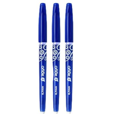Agyo Afwisbare gelpennen, blauw, 0,7 mm, 3 stuks, warmtegevoelige inkt, schrijf, herschrijven, clip, opbergtas, ergonomische handgreep, sneldrogend Agyo Afwisbare gelpennen, blauw, 0,7 mm, 3 stuks, warmtegevoelige inkt, schrijf, herschrijven, clip, opbergtas, ergonomische handgreep, sneldrogend