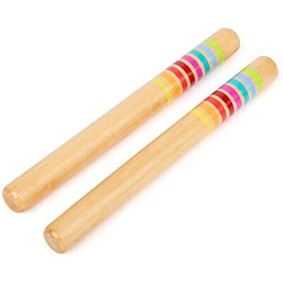 small foot "Sound" houten chimes, muziekinstrument voor kinderen, voor gevoel van ritme en ritme, vanaf 3 jaar, 11496 small foot "Sound" houten chimes, muziekinstrument voor kinderen, voor gevoel van ritme en ritme, vanaf 3 jaar, 11496