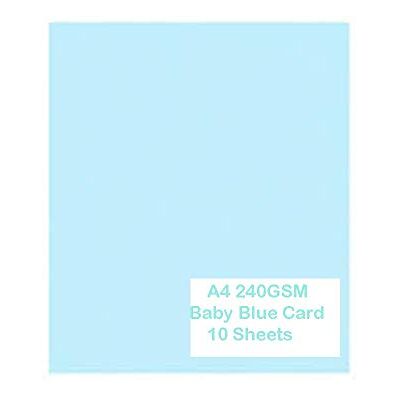 ARK 10 x A4 gekleurd karton 240 g/m² (babyblauw) ARK 10 x A4 gekleurd karton 240 g/m² (babyblauw)