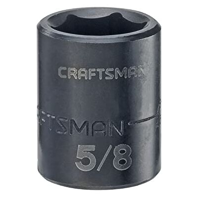Craftsman Douille à choc, peu profonde, SAE, entraînement 3/8", 5/8" (CMMT15836) Craftsman Douille à choc, peu profonde, SAE, entraînement 3/8", 5/8" (CMMT15836)
