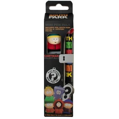 Thumbs Up South Park Balpen met 2 verzamelfiguren, pen in het design van de cultserie, ideaal voor fans, meerkleurig, eenheidsmaat Thumbs Up South Park Balpen met 2 verzamelfiguren, pen in het design van de cultserie, ideaal voor fans, meerkleurig, eenheidsmaat