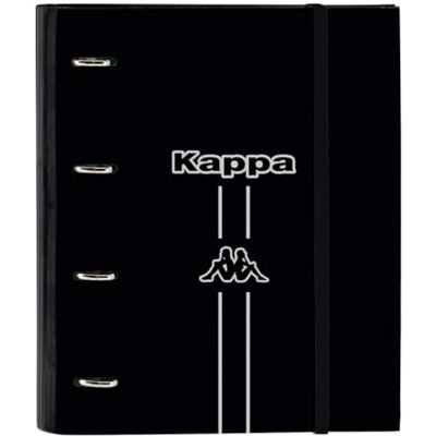 safta KAPPA Dark Classeur 4 anneaux de 35 cm avec 100 feuilles A4, idéal pour enfants de différents âges, confortable et polyvalent, qualité et résistance, 27 x 3,5 x 32 cm, Noir, M, Décontracté safta KAPPA Dark Classeur 4 anneaux de 35 cm avec 100 feuilles A4, idéal pour enfants de différents âges, confortable et polyvalent, qualité et résistance, 27 x 3,5 x 32 cm, Noir, M, Décontracté