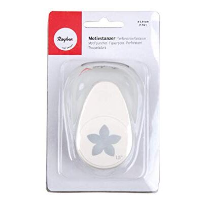 Rayher Hobby 89837000 motiefponsmachine Floral, Ø 2,54 cm, geschikt voor papier/karton tot 200 g/m² Rayher Hobby 89837000 motiefponsmachine Floral, Ø 2,54 cm, geschikt voor papier/karton tot 200 g/m²