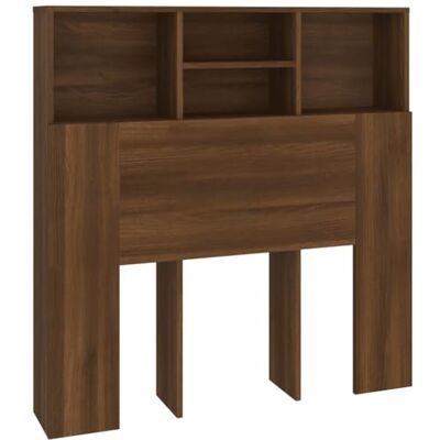 vidaXL Hoofdbordkast, bruine eik, 100 x 19 x 103,5 cm vidaXL Hoofdbordkast, bruine eik, 100 x 19 x 103,5 cm