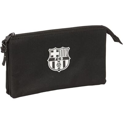 safta F.C.Barcelona Chica Drievoudig pennenetui voor kinderen, ideaal voor schoolgaande kinderen, comfortabel en veelzijdig, kwaliteit en sterkte, 22 x 3 x 12 cm, zwart, Estándar, safta F.C.Barcelona Chica Drievoudig pennenetui voor kinderen, ideaal voor schoolgaande kinderen, comfortabel en veelzijdig, kwaliteit en sterkte, 22 x 3 x 12 cm, zwart, Estándar,