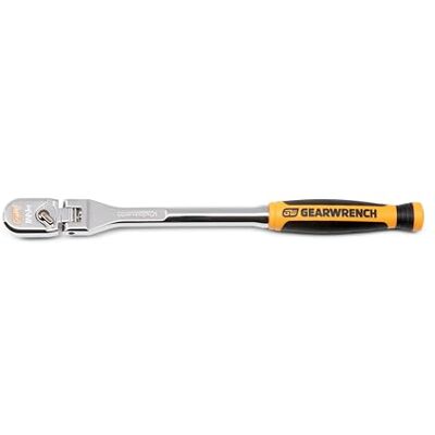 GEARWRENCH 1/4 inch Drive 120XP flexibele kop druppelvormige ratelsleutel met dubbel materiaal handvat 81009XP GEARWRENCH 1/4 inch Drive 120XP flexibele kop druppelvormige ratelsleutel met dubbel materiaal handvat 81009XP