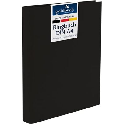 Goldbuch Bella Vista 37935 ringband, linnen, 26 x 32 cm, 26,3 x 32 cm, zwart Goldbuch Bella Vista 37935 ringband, linnen, 26 x 32 cm, 26,3 x 32 cm, zwart