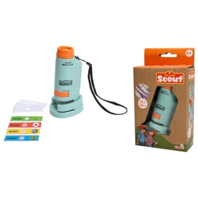 Simba 109452666 Scout zakmicroscoop met verlichting, vergroting 60-180x, 4 voorbeelden, 3 lege messen, 11 cm, vanaf 5 jaar Simba 109452666 Scout zakmicroscoop met verlichting, vergroting 60-180x, 4 voorbeelden, 3 lege messen, 11 cm, vanaf 5 jaar